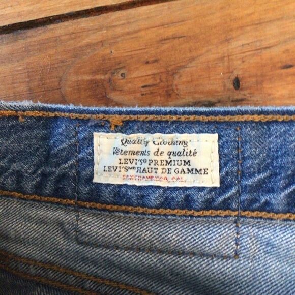 LEVI’S 501 Premium cut off jeans jorts  shorts distressed ripped cut off size 26 - Picture 8 of 13